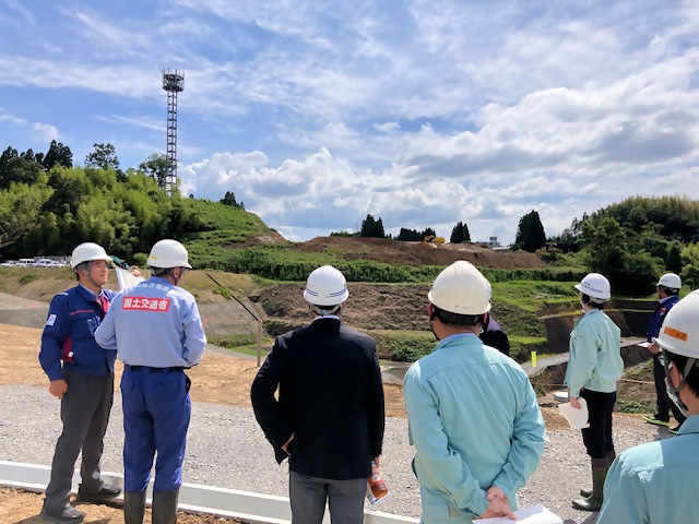 中九州道 竹田阿蘇・滝室坂道路現場視察