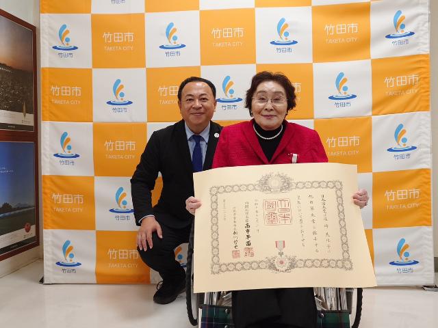 秋の叙勲（旭日単光章）受賞報告（塩崎美佐子氏）