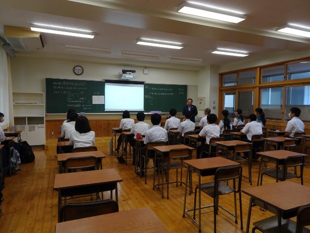 竹田高等学校における中学生体験セミナー