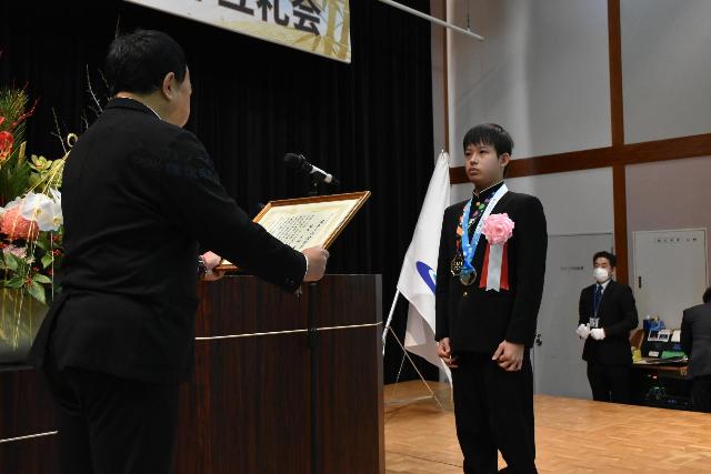 竹田市スポーツ功労賞（塩谷太郎さん）