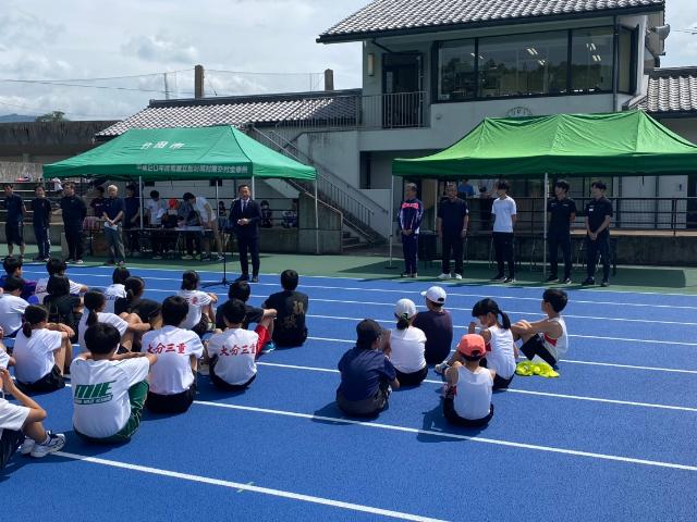 陸上教室・トライアルフェスタ開会式