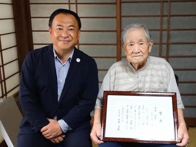 100歳訪問(清田宗夫さん)