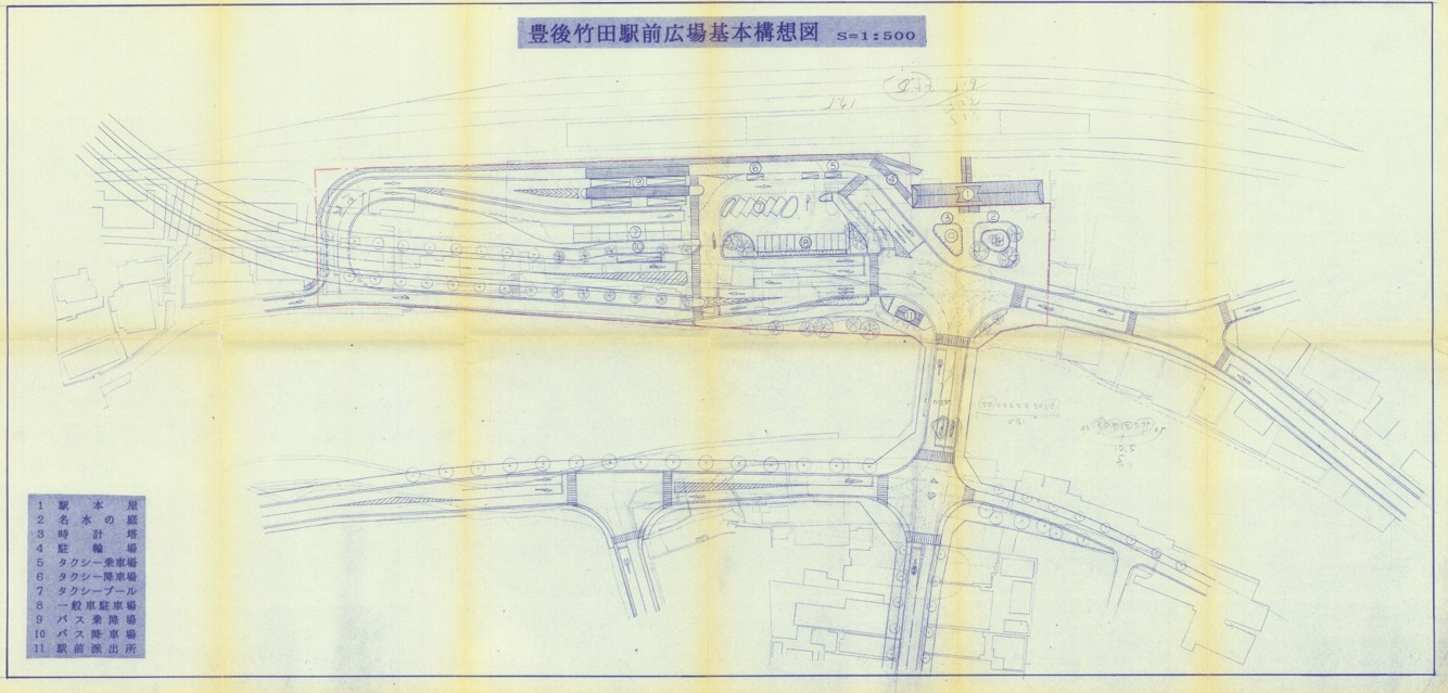 昭和62年駅前広場基本構想図