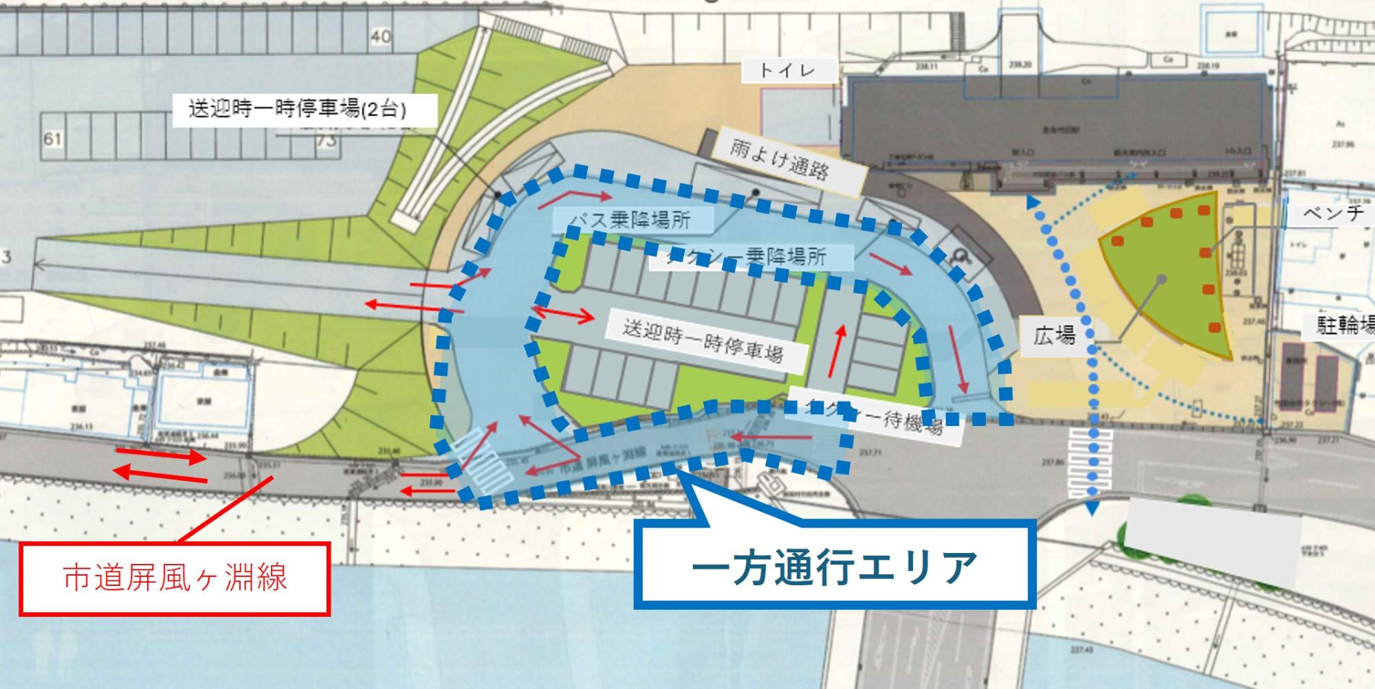 車両動線イメージ図（令和8年2月時点のイメージ）
