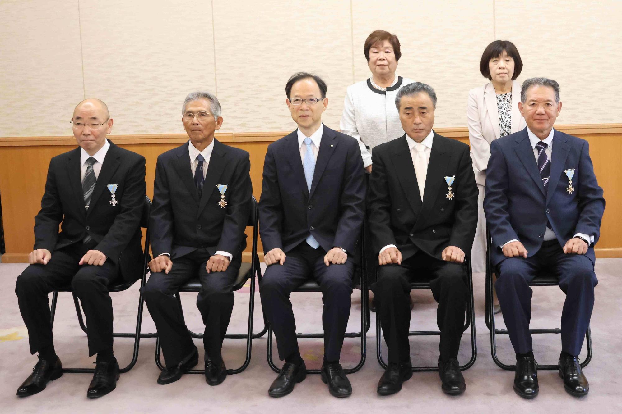 第46回危険業務従事者叙勲に係る知事伝達式1